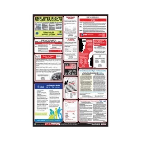 Accuform OSHA SAFETY POSTER COMBO STATE, PPG300KS PPG300KS